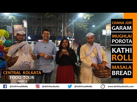 CENTRAL Kolkata STREET Food Tour | Kathi ROLL + Mughlai POROTA + VADA